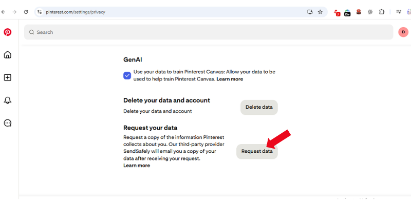 Use Pinterest Data Export